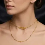 premium gold plated beaded chain anti tarnish