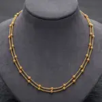 premium gold plated beaded chain anti tarnish