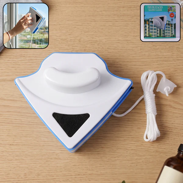 Double Sided Magnetic Glass Cleaner