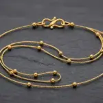 img coGold Plated Beaded Chain for Women | Anti-Tarnish Daily Wear | Savstore
