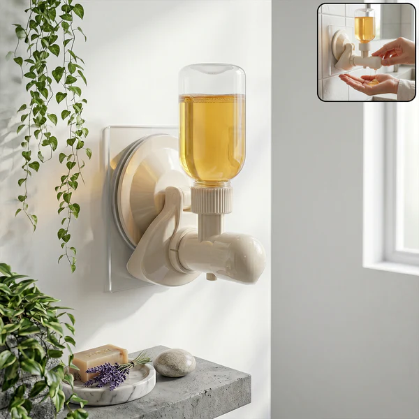 Suction Cup Liquid Soap Dispenser