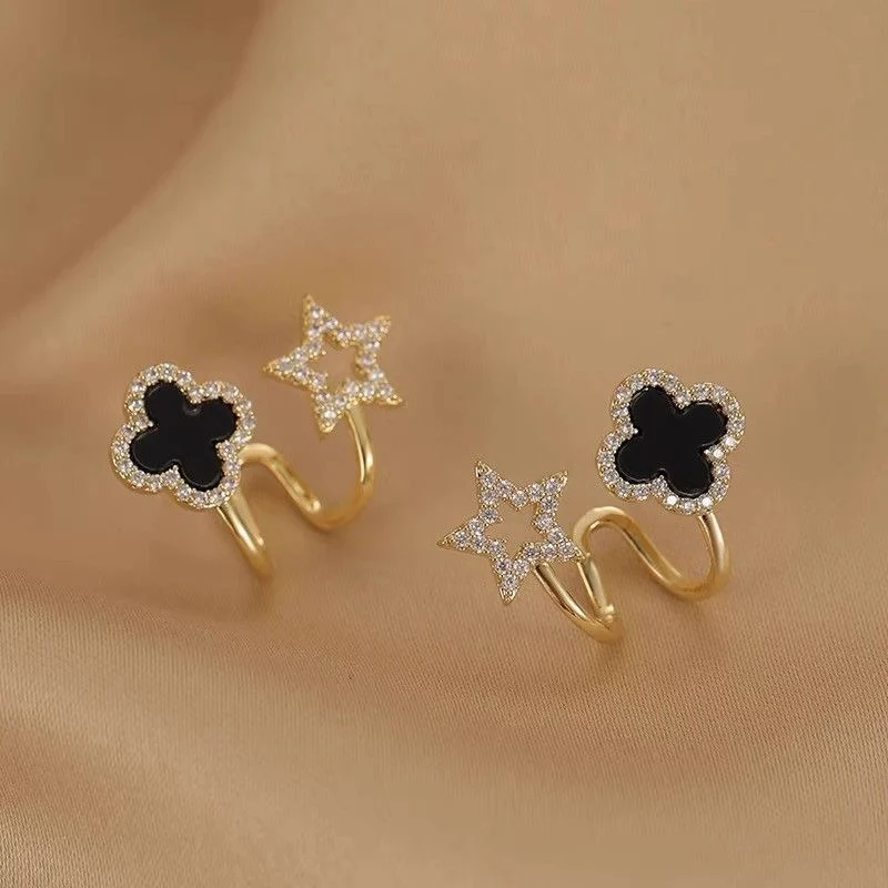 korean fashion organic molten gold pearl grid studs