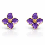 korean fashion organic molten gold pearl grid studs