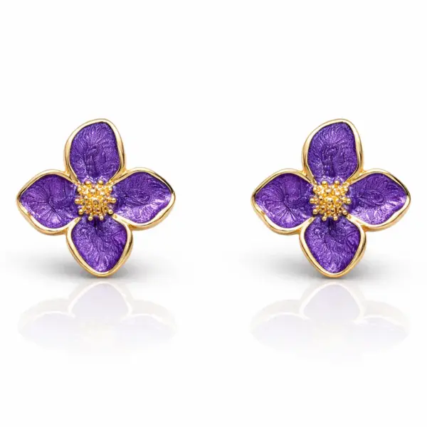 korean fashion organic molten gold pearl grid studs
