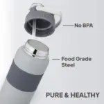 cello duro duet 900 ml thermosteel water bottle 24 hours hot & cold