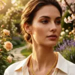premium 24k gold plated leaf pattern chain necklace for women | traditional & western wear